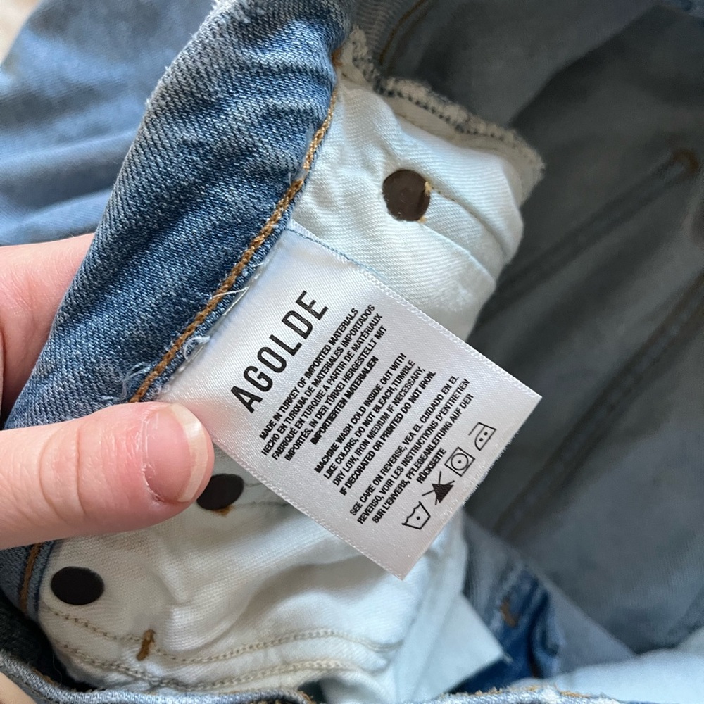 Agolde High Rise Riley Straight Jeans - Picture 11 of 16